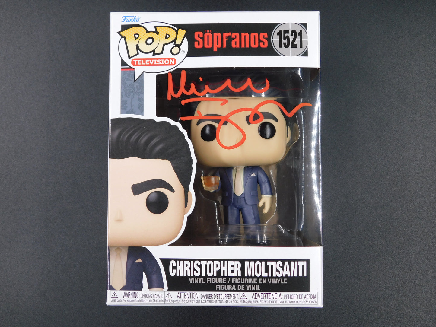 Michael Imperioli Signed Autographed Funko Pop 1521 Christopher Moltisanti The Sopranos BAS COA