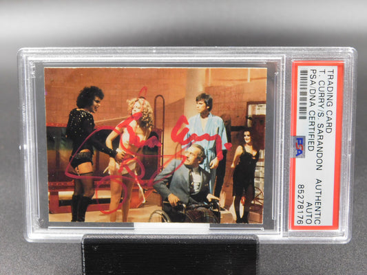 Tim Curry & Susan Sarandon Dual Signed Autographed RHPS Rocky Horror Picture Show Card 51 PSA
