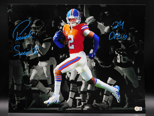 Patrick Surtain II PSII Signed Autographed 16x20 Photo Denver Broncos 2024 DPOY BAS COA A