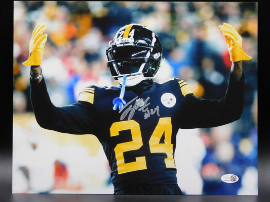 Joey Porter Jr Signed Autographed 11x14 Photo Pittsburgh Steelers PSU JSA COA