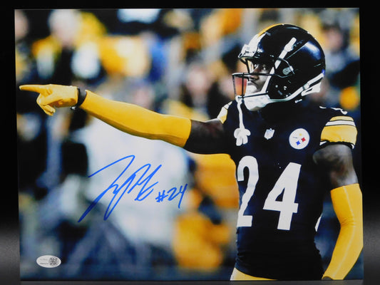 Joey Porter Jr Signed Autographed 11x14 Photo Pittsburgh Steelers PSU JSA COA