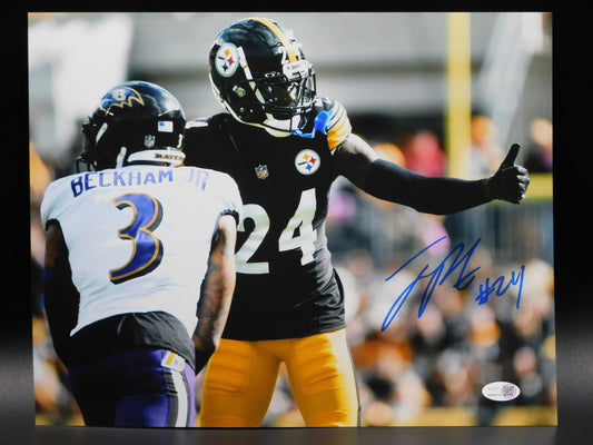 Joey Porter Jr Signed Autographed 11x14 Photo Pittsburgh Steelers PSU JSA COA