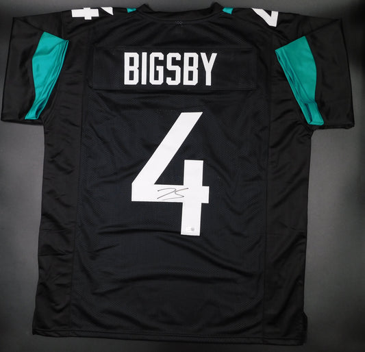 Tank Bigsby Signed Autographed Jacksonville Jaguars Black Football Jersey JSA COA