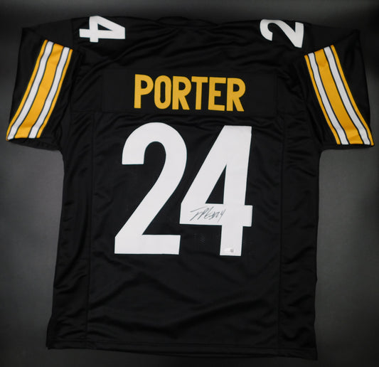 Joey Porter Jr Signed Autographed Pittsburgh Steelers Black Jersey PSU JSA COA