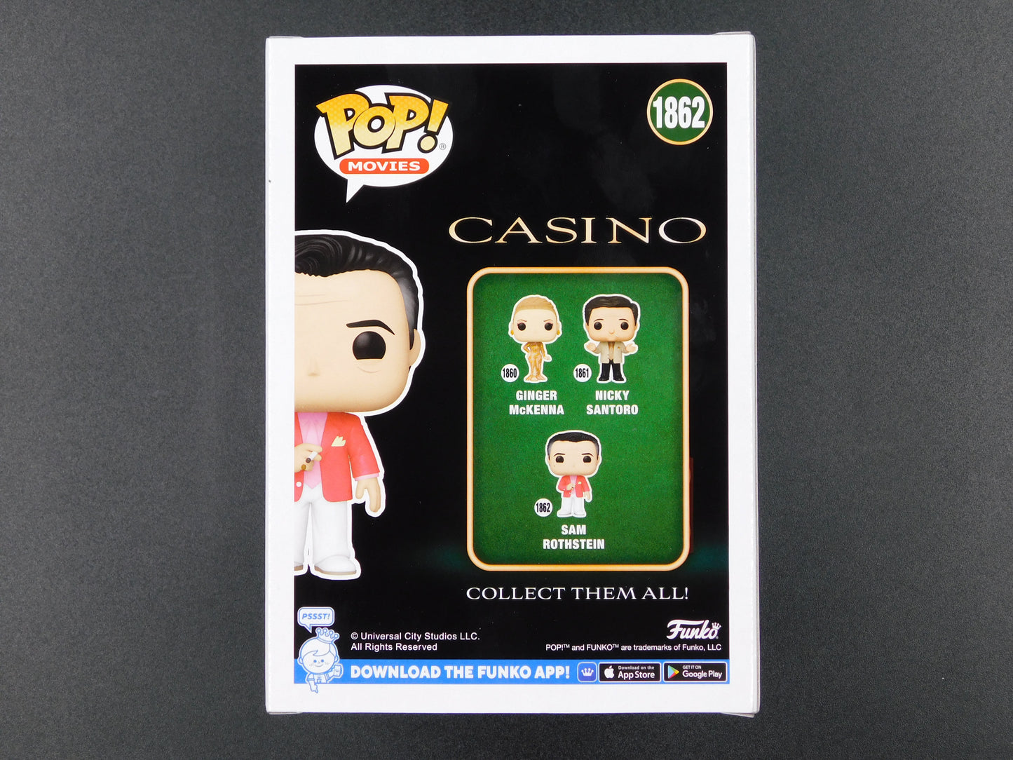 Robert De Niro Signed Autographed Funko Pop 1862 Casino Sam Rothstein BAS COA