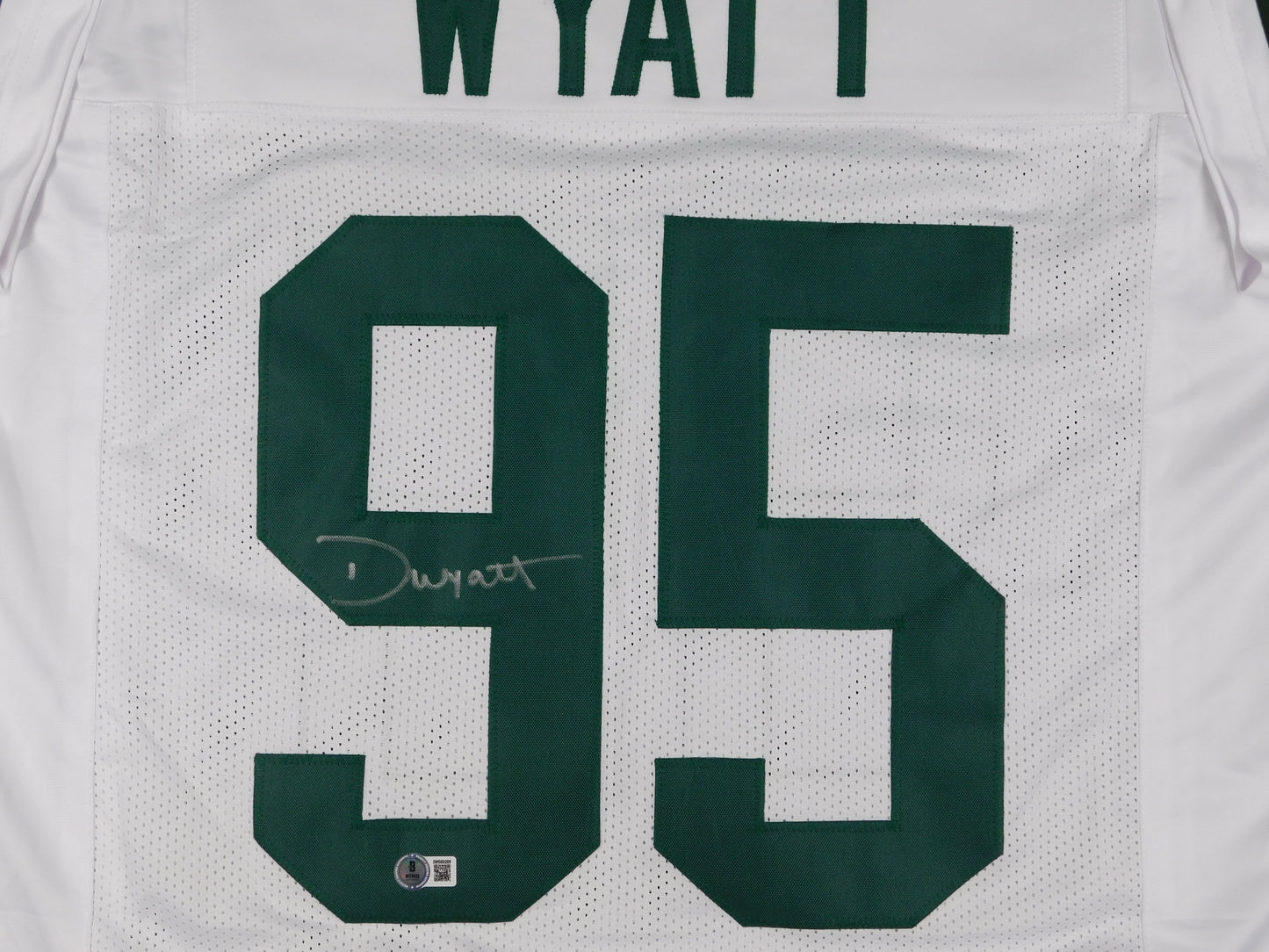 Devonte Wyatt Signed Autographed Green Bay Packers White Football Jersey BAS COA