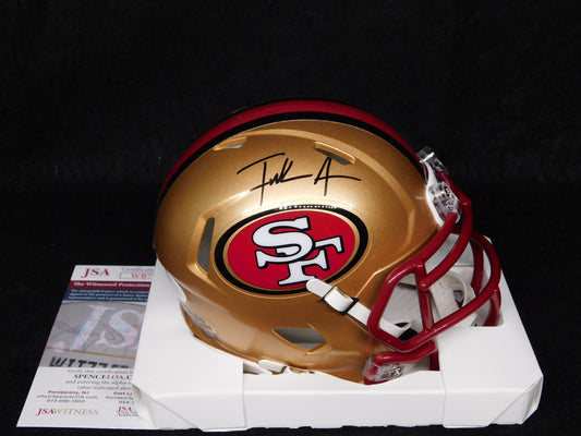 Frank Gore Signed Autographed San Francisco 49ers Speed Mini Helmet HOF JSA COA