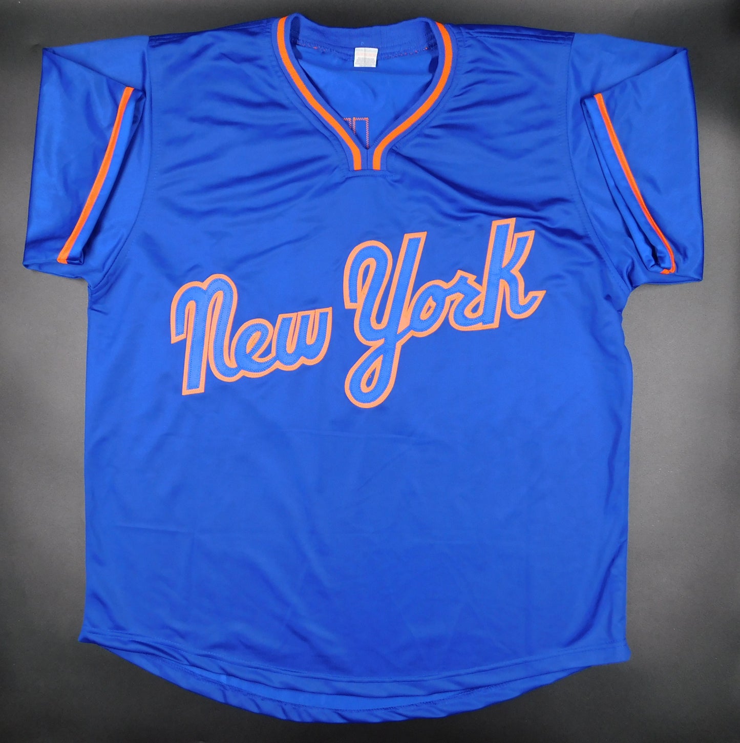 Luisangel Acuña Signed Autographed New York Mets Blue Baseball Jersey JSA COA