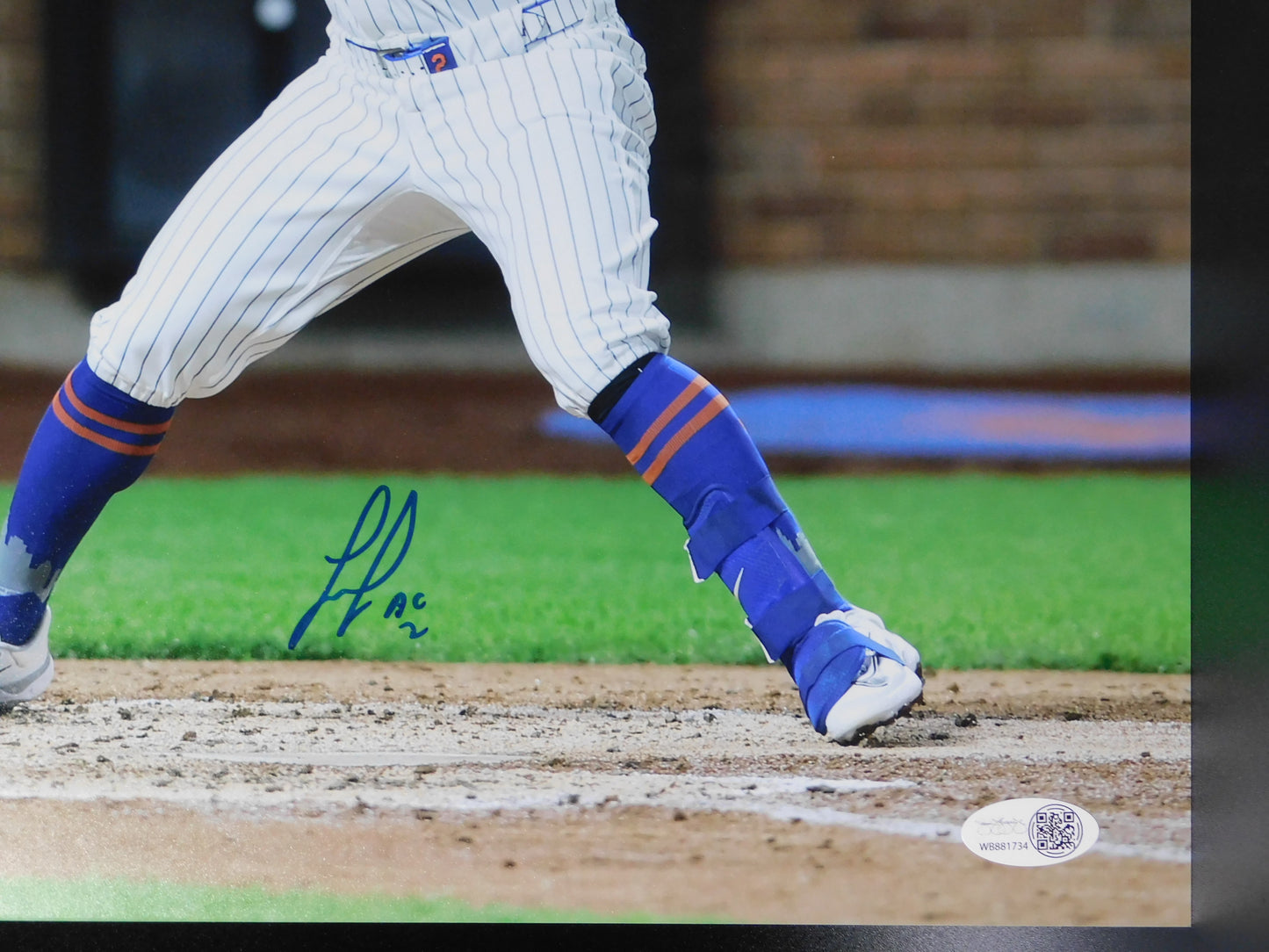 Luisangel Acuña Signed Autographed 11x14 Photo New York Mets Baseball JSA COA
