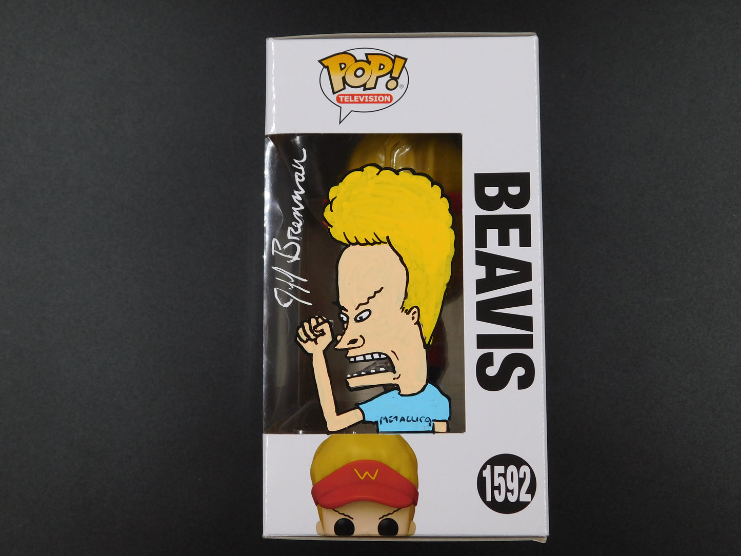 Jeff Brennan Remark Artwork Sketch Signed Funko Pop 1591 Beavis and Butt-Head