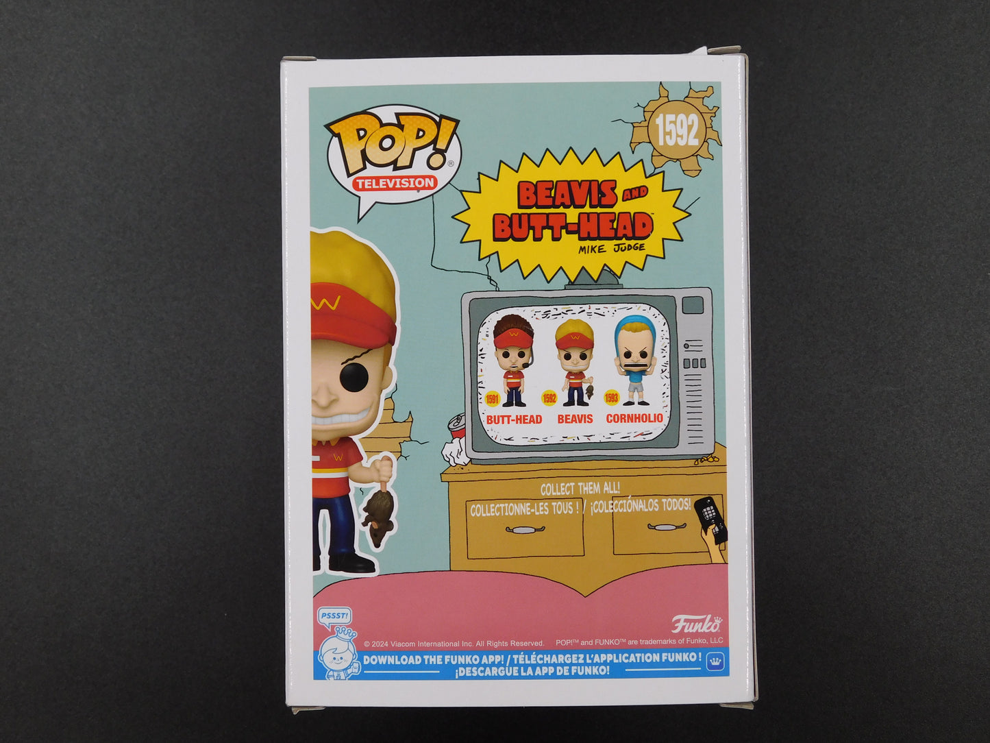 Jeff Brennan Remark Artwork Sketch Signed Funko Pop 1591 Beavis and Butt-Head