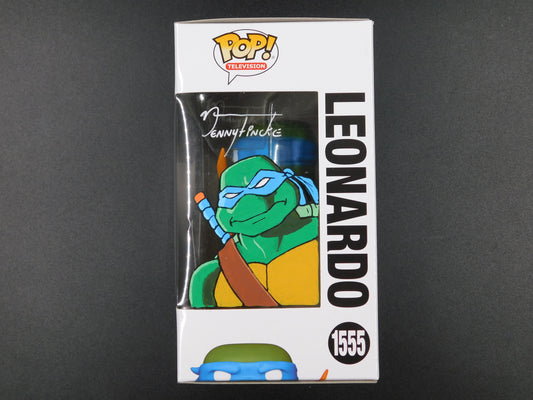 Denny Fincke Remark Artwork Sketch Signed Funko Pop 1556 TMNT Leonardo Teenage Mutant Ninja Turtles