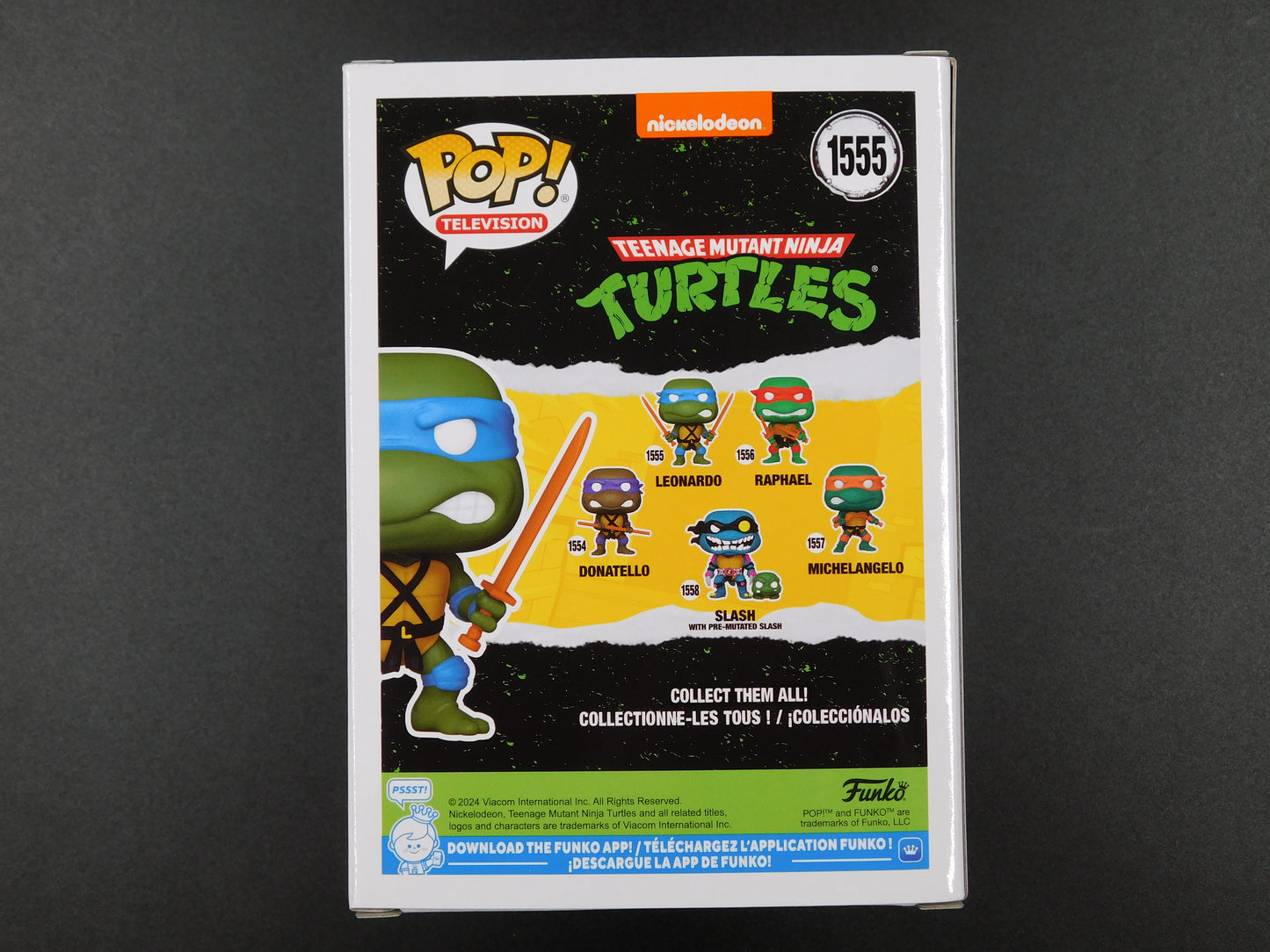 Denny Fincke Remark Artwork Sketch Signed Funko Pop 1556 TMNT Leonardo Teenage Mutant Ninja Turtles