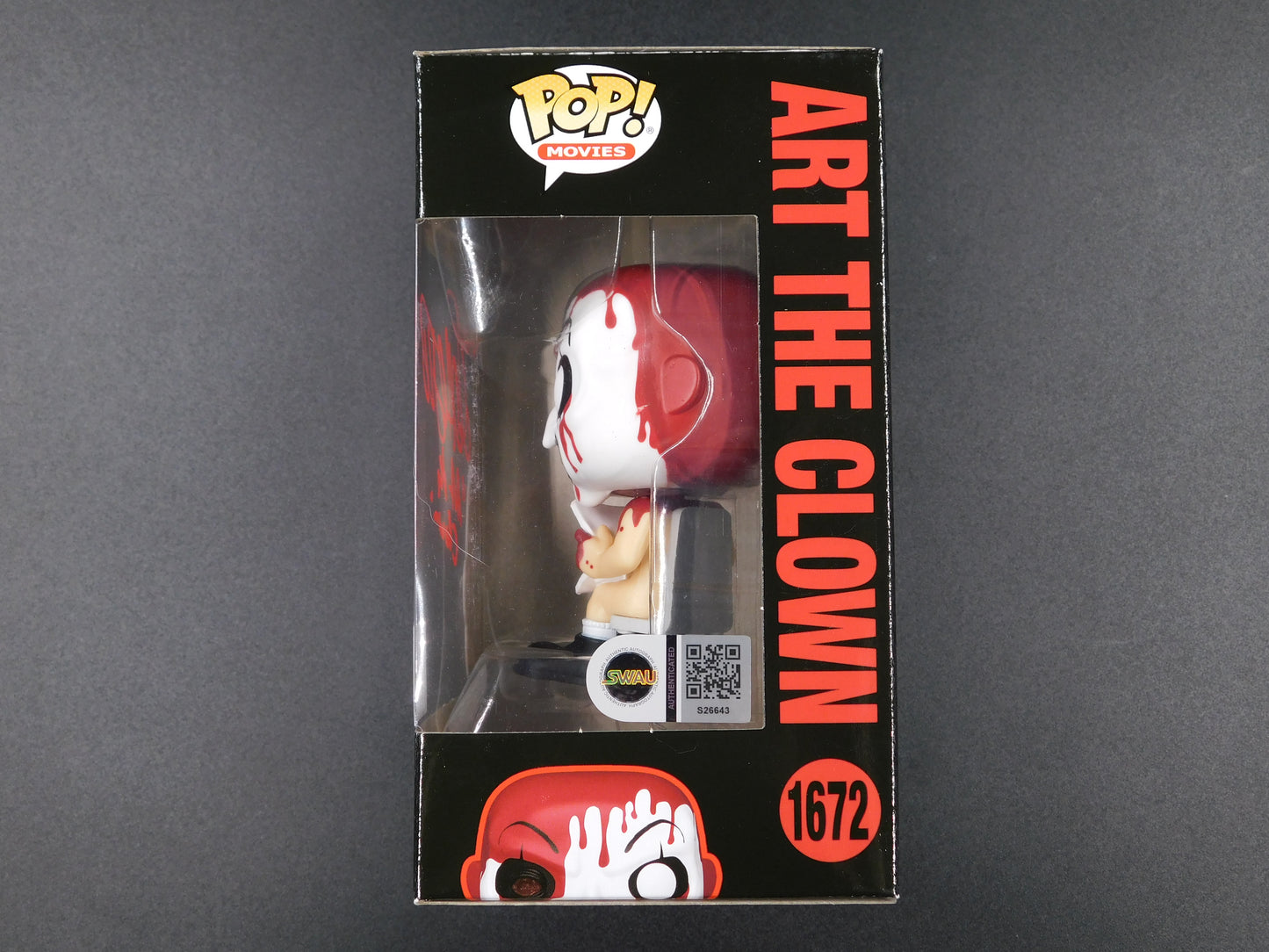 David Howard Thornton Signed Autographed Funko Pop 1672 Art The Clown Terrifier SWAU COA