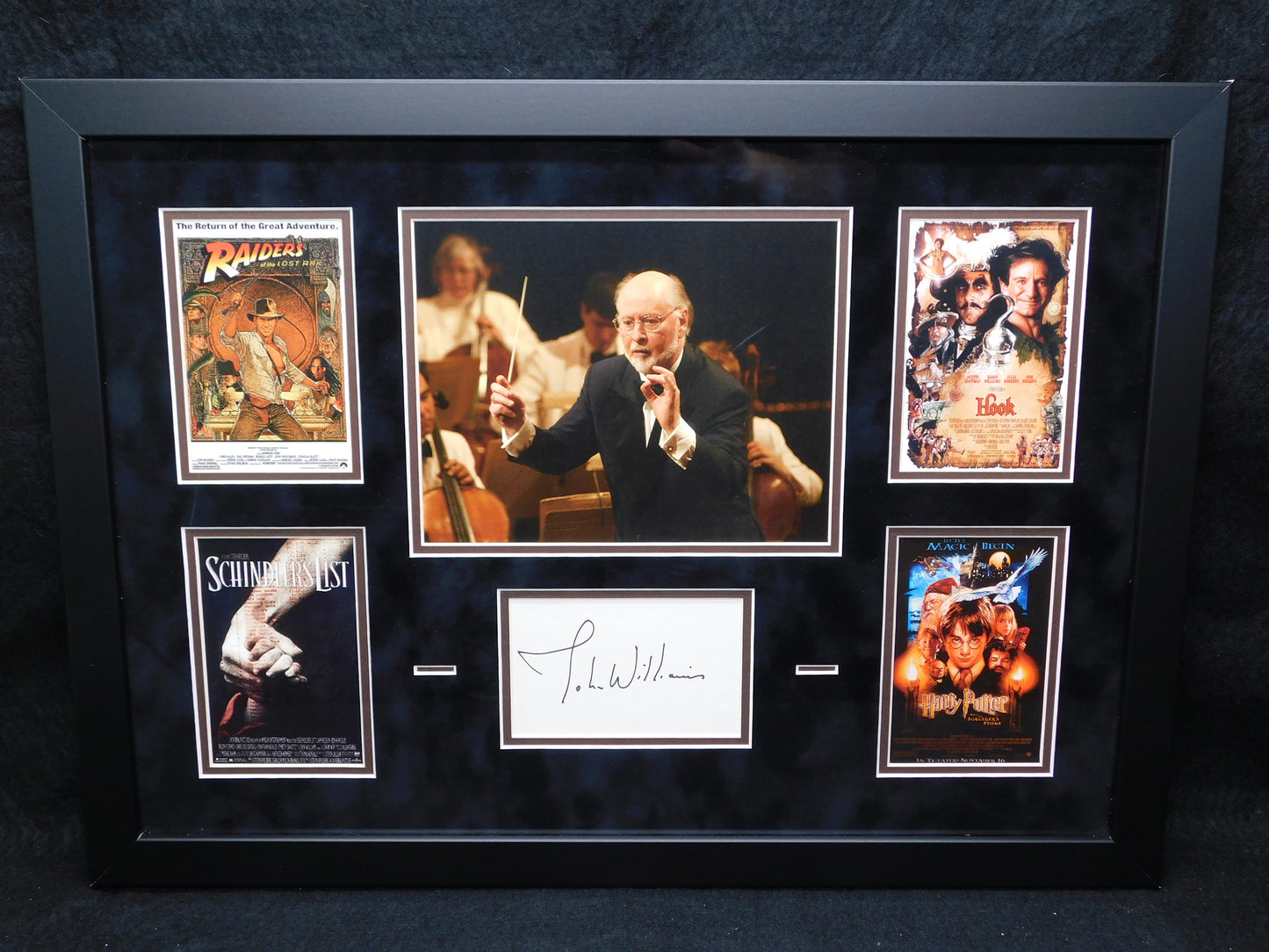 John Williams Signed Autographed Framed Display Composer Star Wars Harry Potter Jaws BAS COA