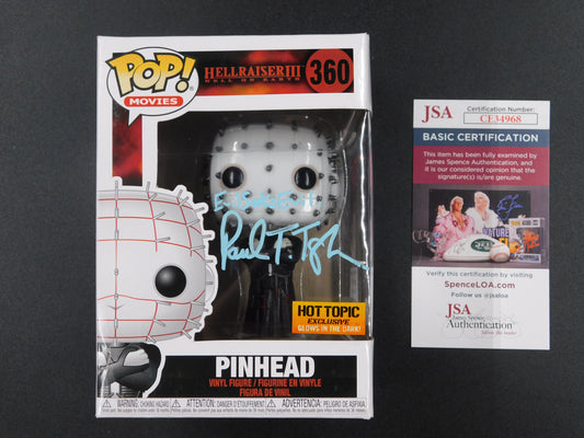 Paul T Taylor Signed Autographed Funko Pop 360 Pinhead Hellraiser Hot Topic Exclusive JSA COA