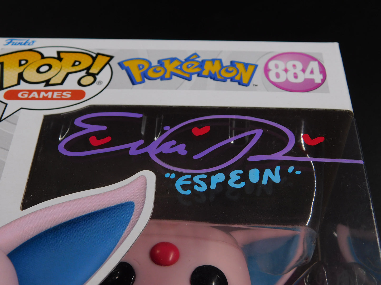 Erica Schroeder Signed Autographed Inscribed Funko Pop 857 Espeon Pokemon JSA COA A