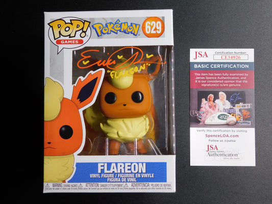 Erica Schroeder Signed Autographed Inscribed Funko Pop 629 Flareon Pokemon JSA COA A