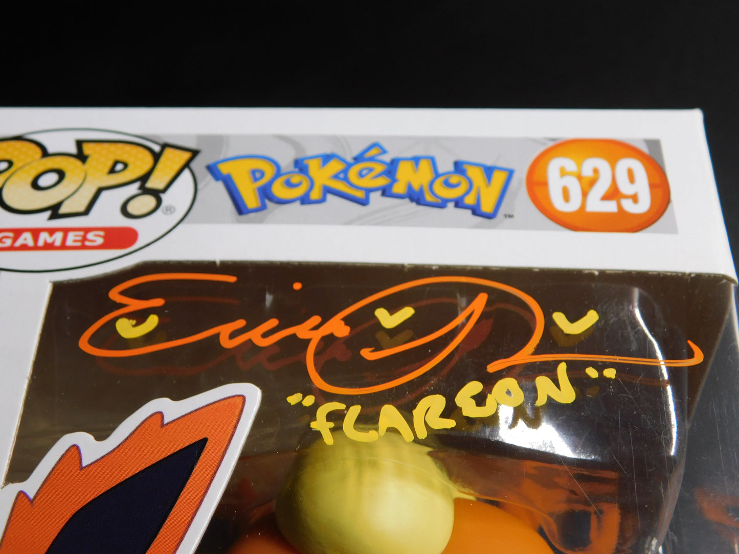 Erica Schroeder Signed Autographed Inscribed Funko Pop 629 Flareon Pokemon JSA COA B