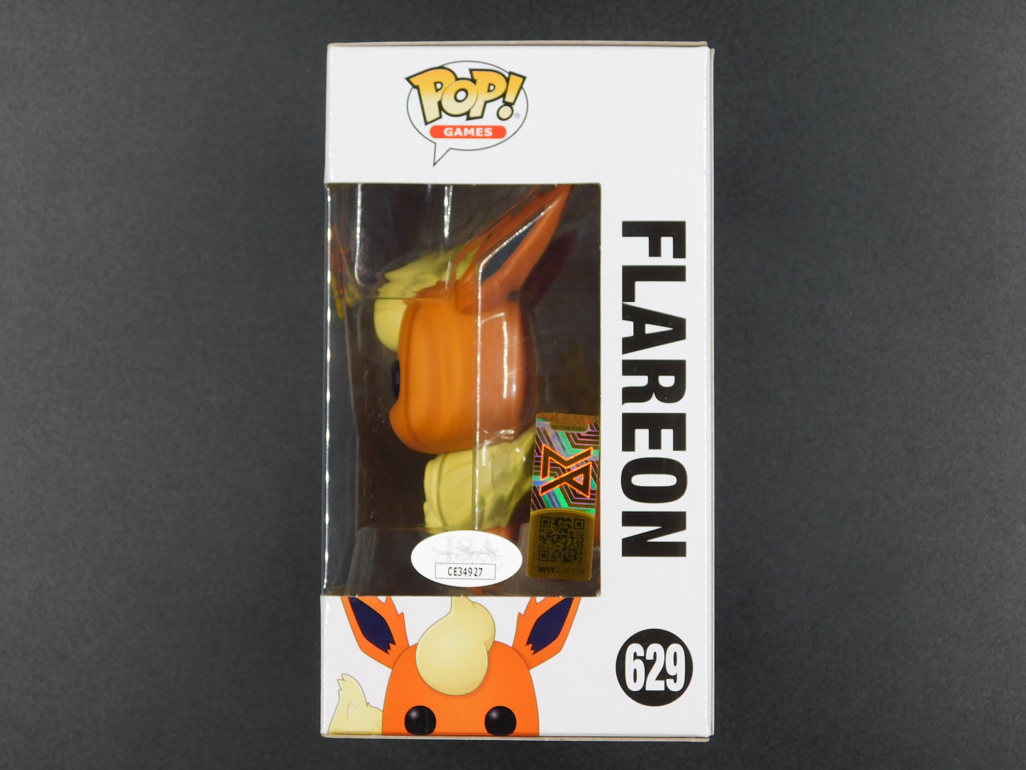 Erica Schroeder Signed Autographed Inscribed Funko Pop 629 Flareon Pokemon JSA COA B