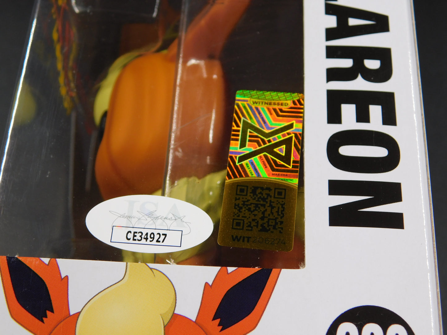 Erica Schroeder Signed Autographed Inscribed Funko Pop 629 Flareon Pokemon JSA COA B