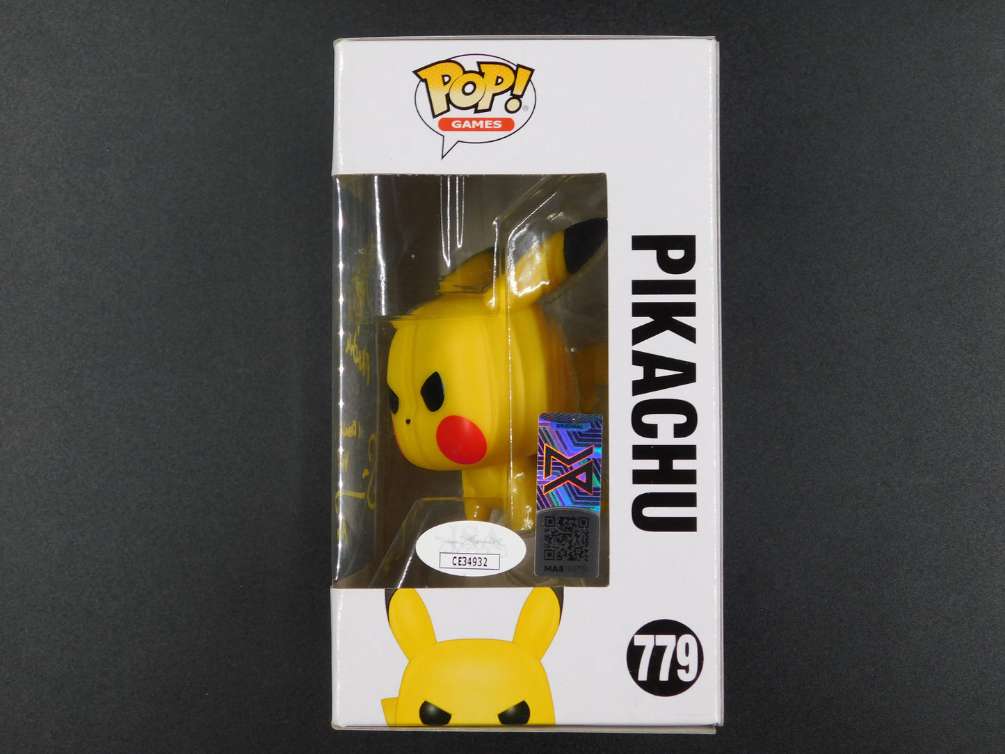 Sarah Natochenny & Alyson Rosenfeld Dual Signed Autographed Funko Pop 779 Ash & Pikachu Pokemon JSA COA