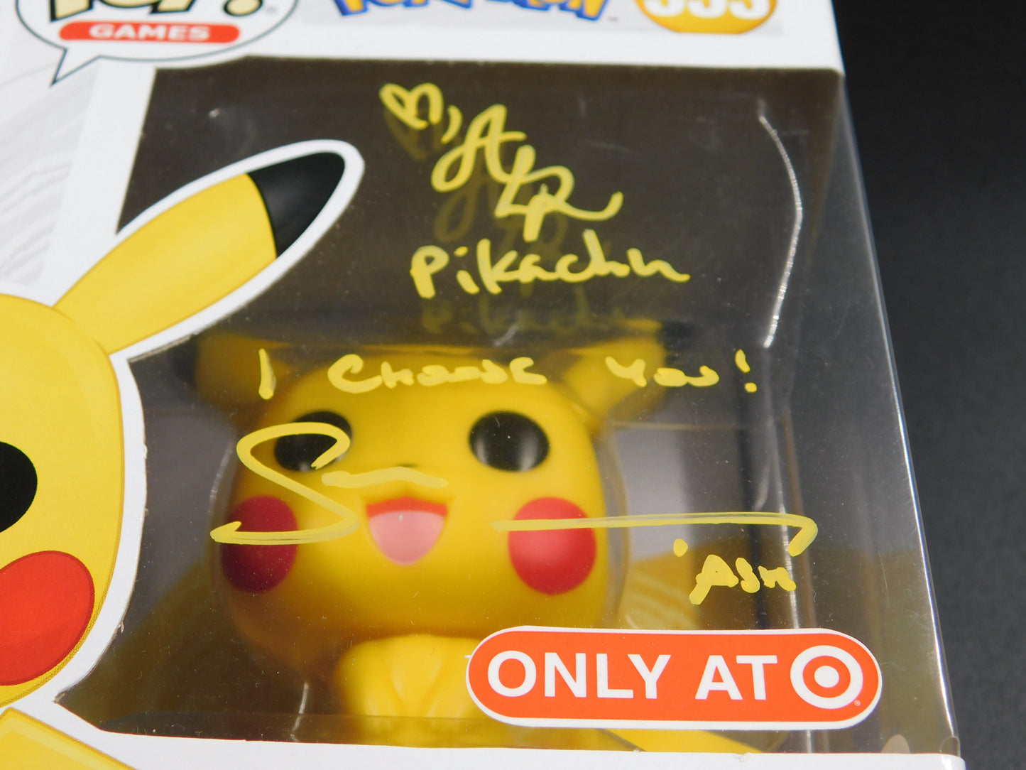 Sarah Natochenny & Alyson Rosenfeld Dual Signed Autographed Funko Pop 353 Ash & Pikachu Pokemon JSA COA