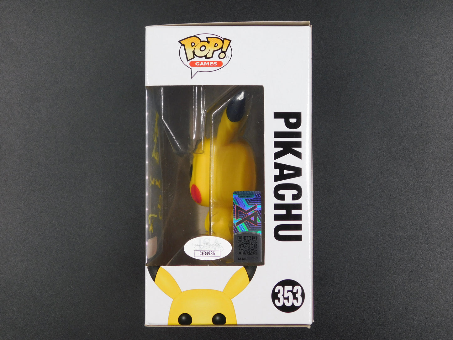 Sarah Natochenny & Alyson Rosenfeld Dual Signed Autographed Funko Pop 353 Ash & Pikachu Pokemon JSA COA