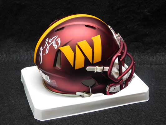 Jaylin Lane Signed Autographed Washington Commanders Speed Mini Helmet BAS COA