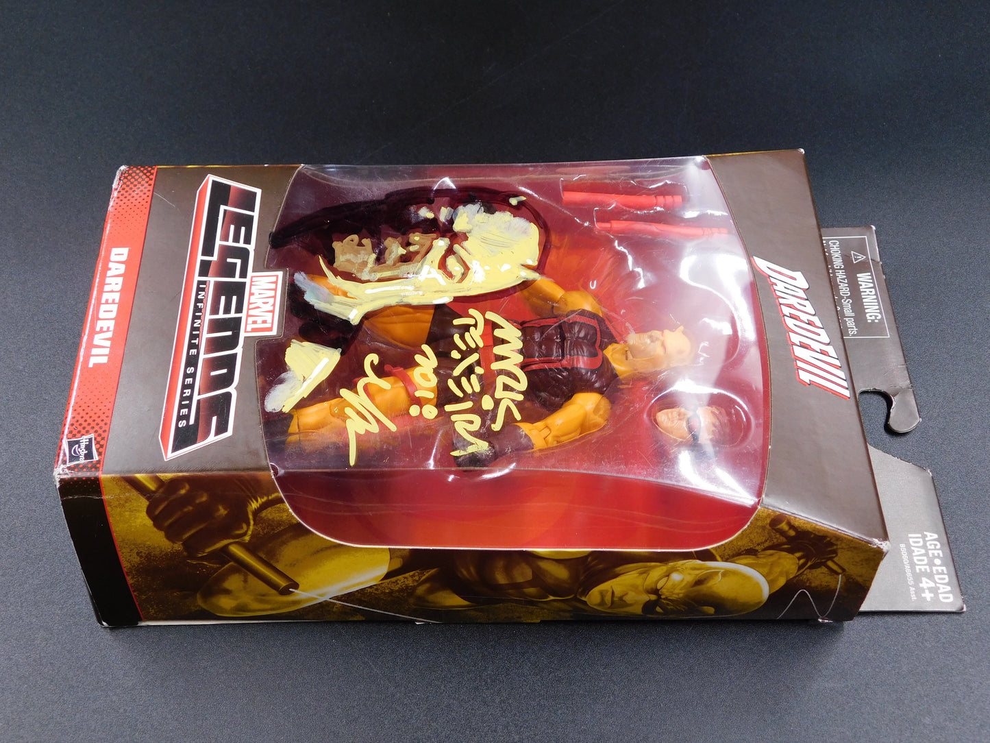 Mark Texeira Signed Autographed Original Hand Painted Artwork Daredevil Action Figure JSA COA