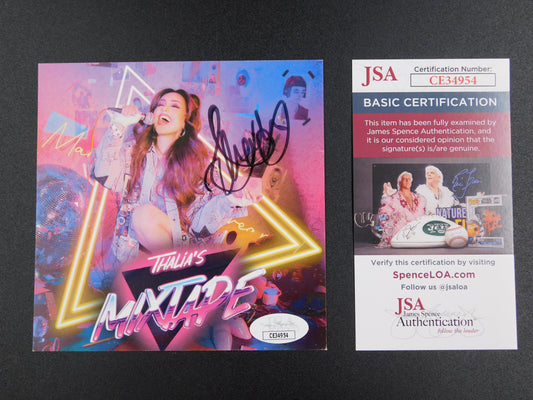 Thalia Signed Autographed CD Insert Photo Thalia's Mixtape Queen of Latin Pop JSA COA A