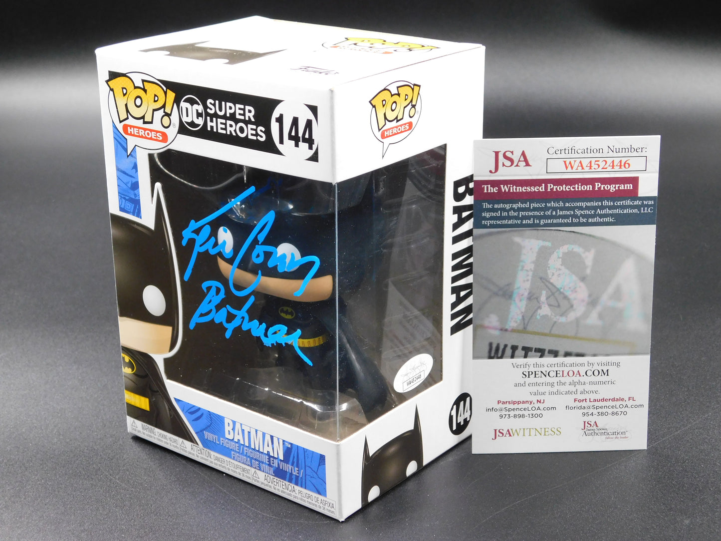 Kevin Conroy Signed Autographed Funko Pop 144 Batman The Animated Series JSA COA B