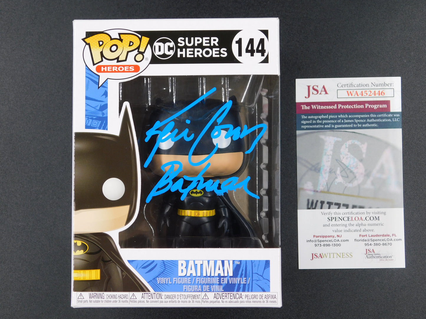 Kevin Conroy Signed Autographed Funko Pop 144 Batman The Animated Series JSA COA B