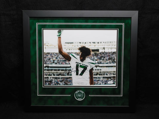 Garrett Wilson Signed Autographed Framed 11x14 Photo New York Jets OROY JSA COA C