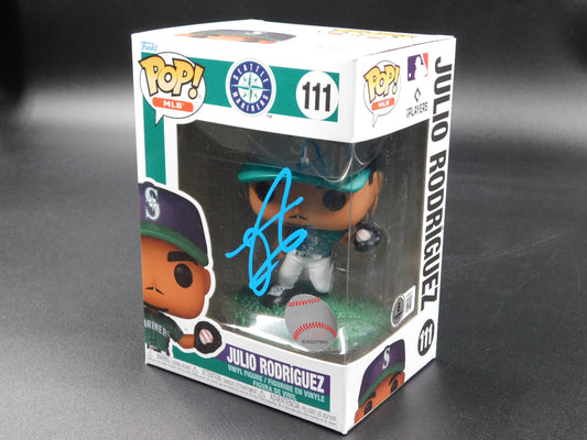 Julio Rodríguez J-Rod Signed Autographed Funko Pop 111 Seattle Mariners MLB BAS COA A