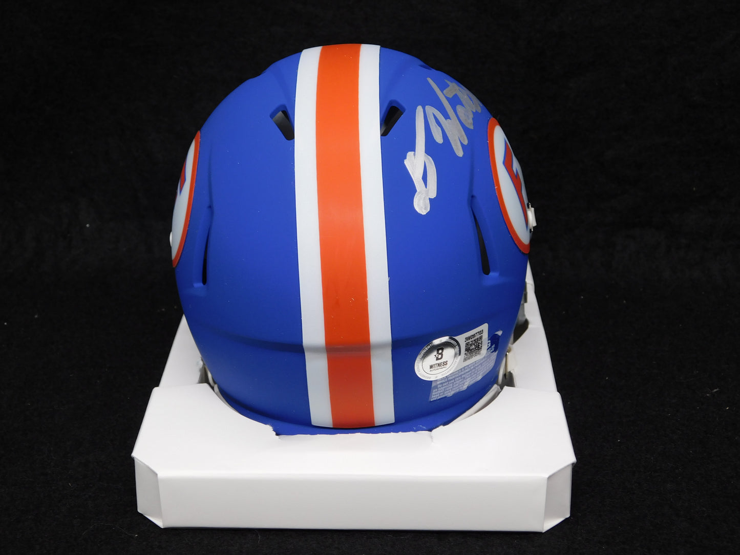 Desmond Watson Signed Autographed Florida Gators Blue Mini Helmet Bucs BAS COA