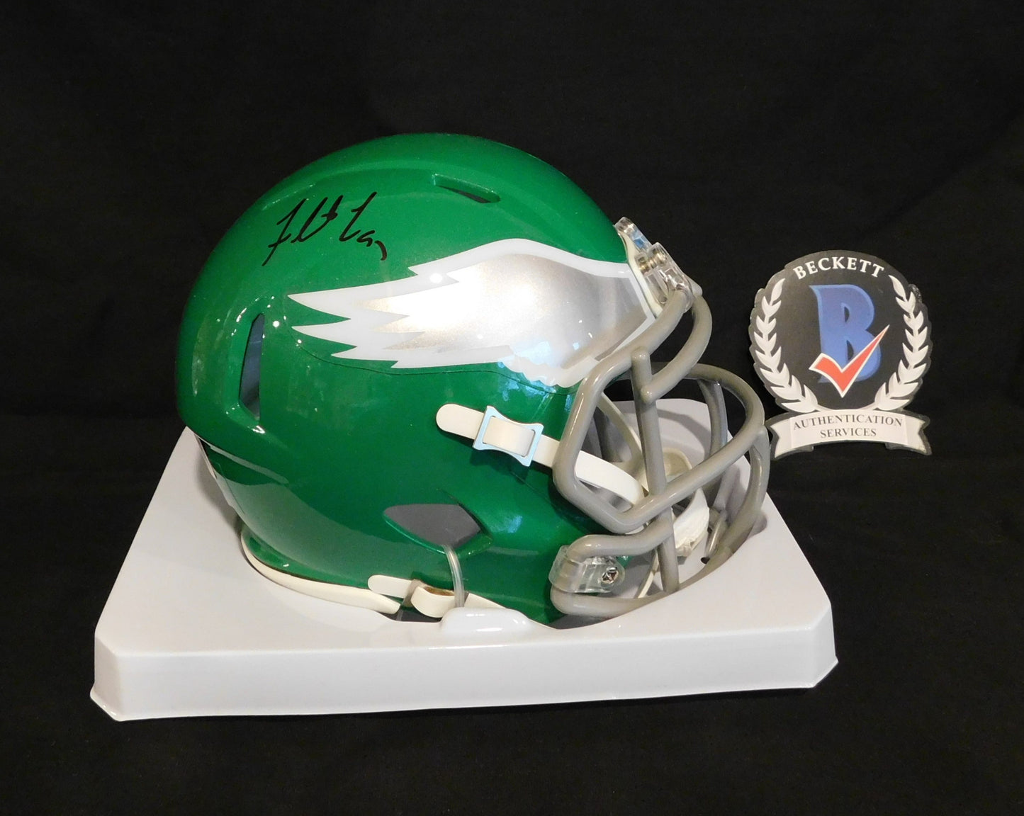 Fletcher Cox Signed Autographed Kelly Green Philadelphia Eagles Speed Mini Helmet BAS COA