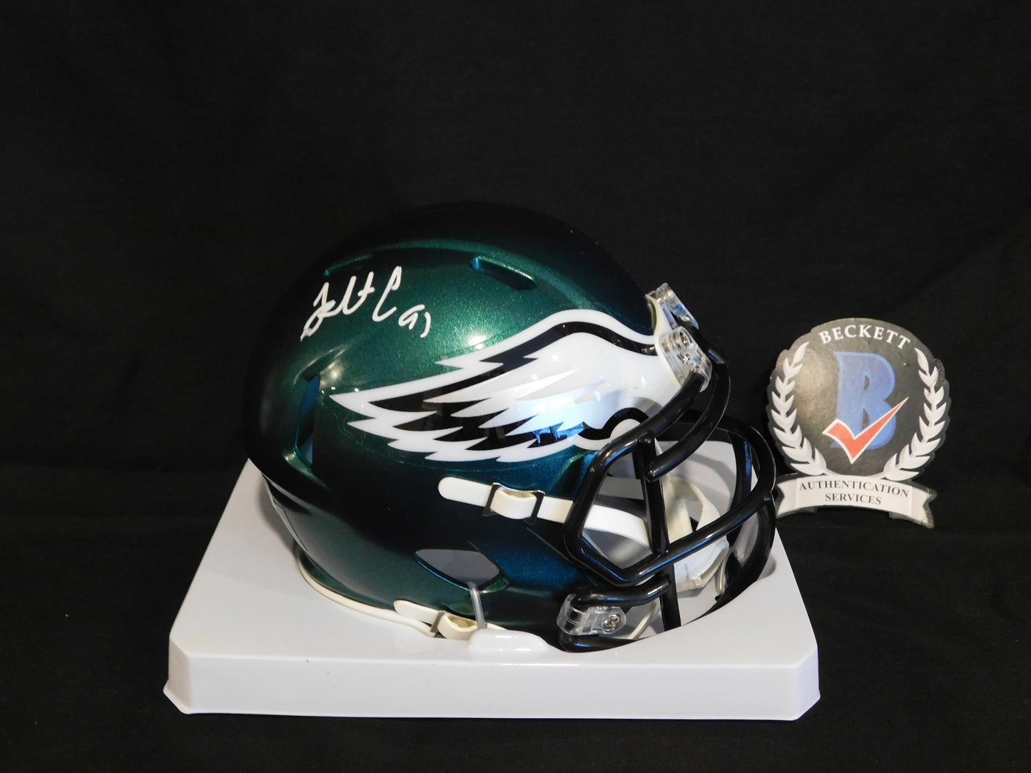 Fletcher Cox Signed Autographed Philadelphia Eagles Speed Mini Helmet BAS COA