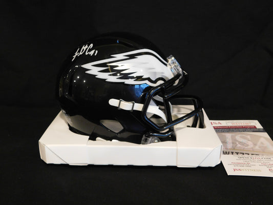 Fletcher Cox Signed Autographed Philadelphia Eagles Black Alt Speed Mini Helmet JSA COA