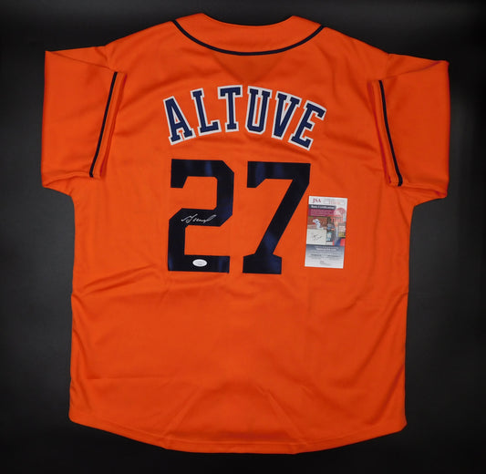 Jose Altuve Signed Autographed Houston Astros Orange Baseball Jersey JSA COA