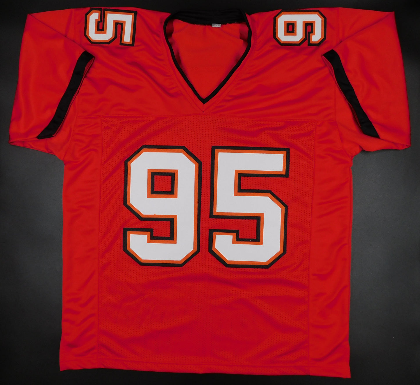 Elijah Roberts Signed Autographed Tampa Bay Buccaneers Red Football Jersey BAS COA