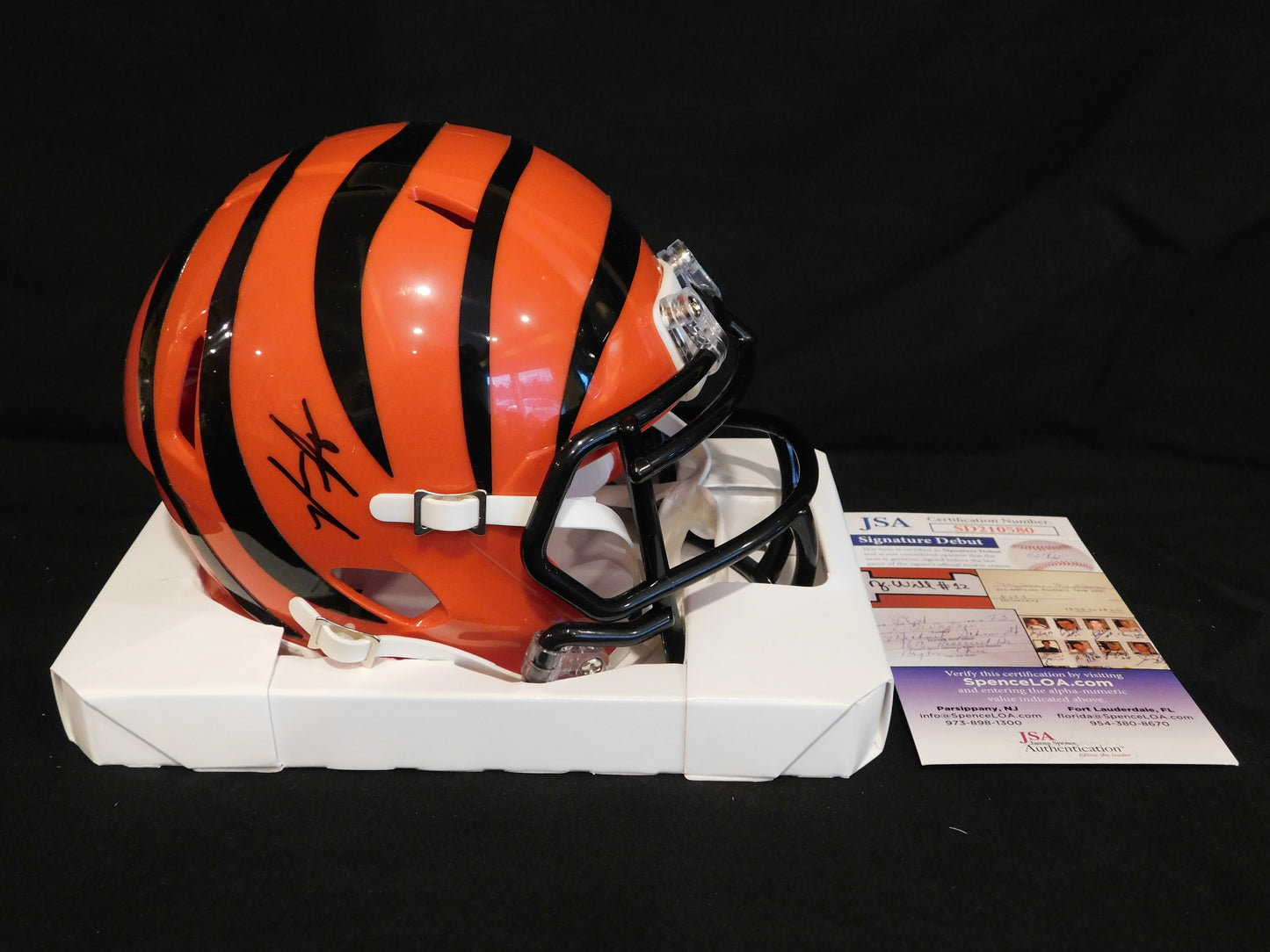 Myles Murphy Signed Autographed Cincinnati Bengals Speed Mini Helmet JSA COA