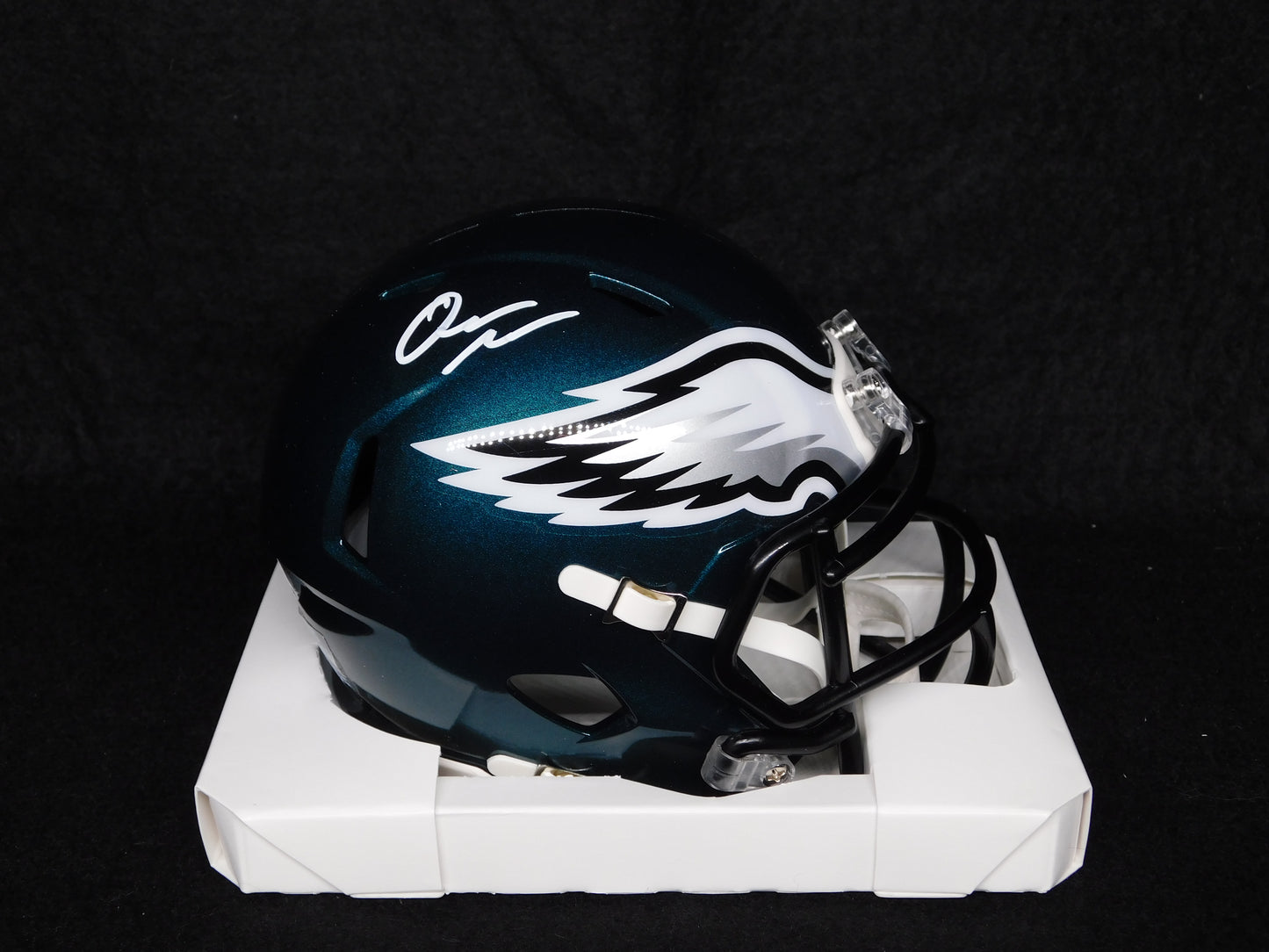 Quinyon Mitchell Signed Autographed Philadelphia Eagles Speed Mini Helmet JSA COA