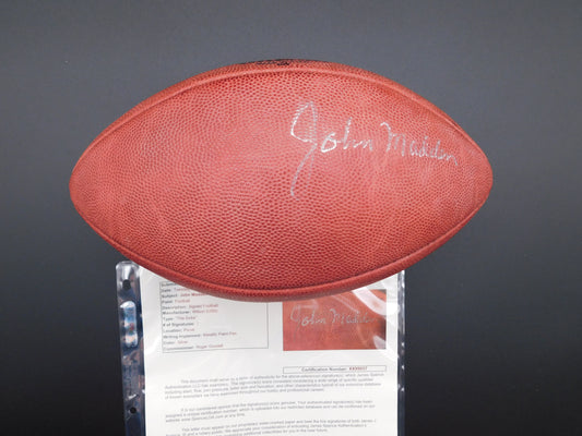 John Madden Signed / Autographed Authentic Duke Football JSA LOA