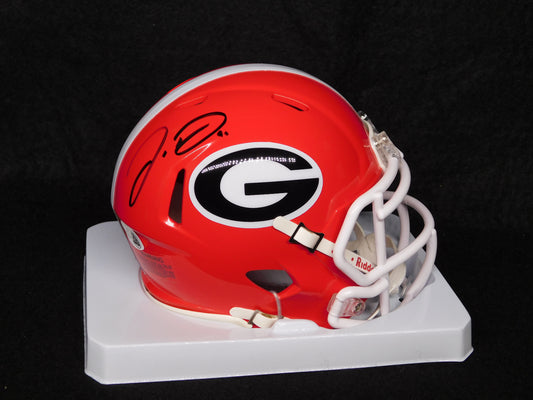 Jordan Davis Signed Autographed Georgia Bulldogs Speed Mini Helmet Eagles JSA COA