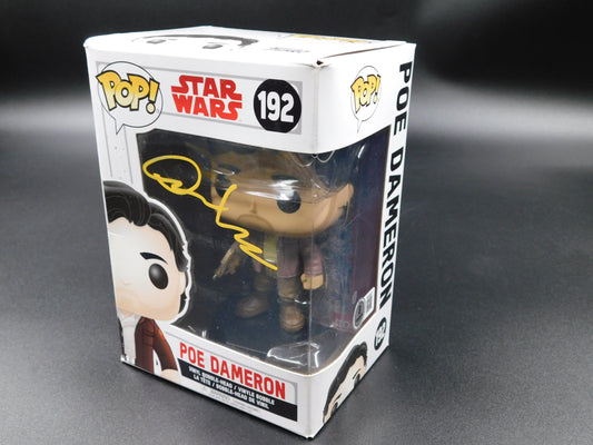 Oscar Isaac Signed Autographed Funko Pop 192 Poe Dameron Star Wars BAS COA