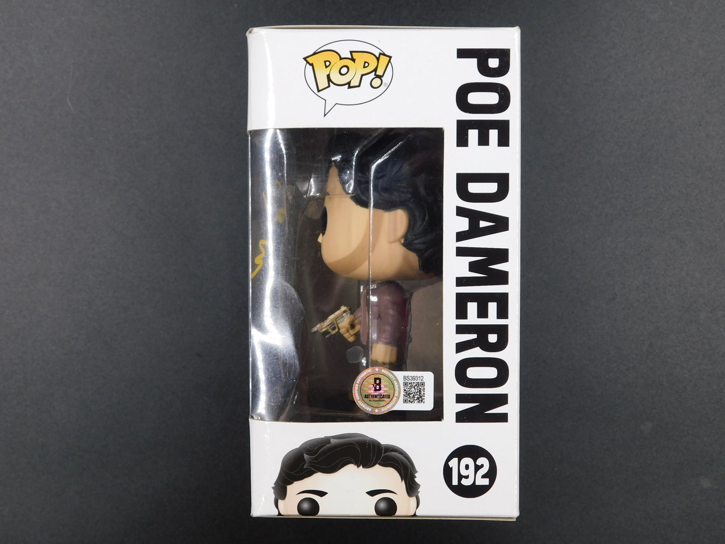 Oscar Isaac Signed Autographed Funko Pop 192 Poe Dameron Star Wars BAS COA