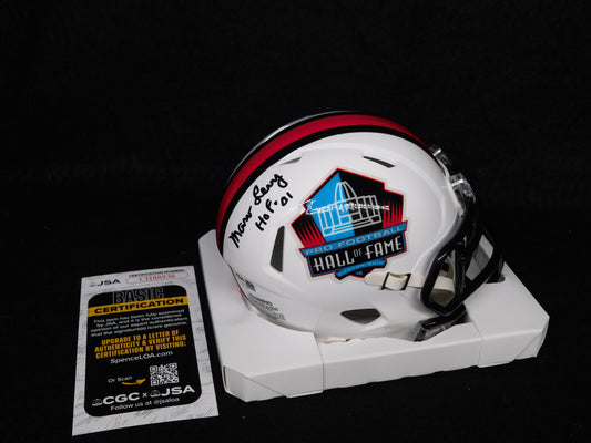 Marv Levy Signed Autographed Hall of Fame Speed Mini Helmet HOF 01 Buffalo Bills JSA COA