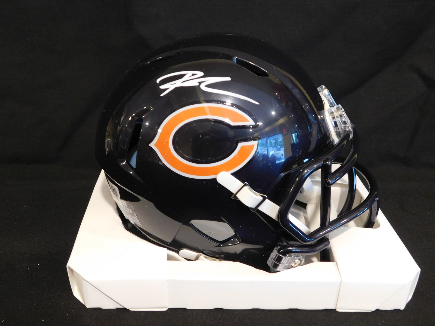 Roschon Johnson Signed Autographed Chicago Bears Speed Mini Helmet BAS COA