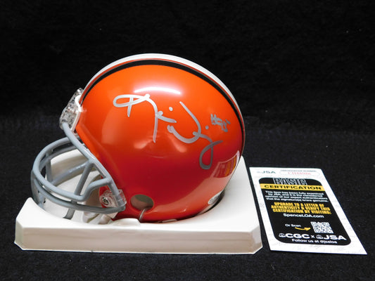 Kamerion Wimbley Signed Autographed Cleveland Browns VSR4 Mini Helmet JSA COA